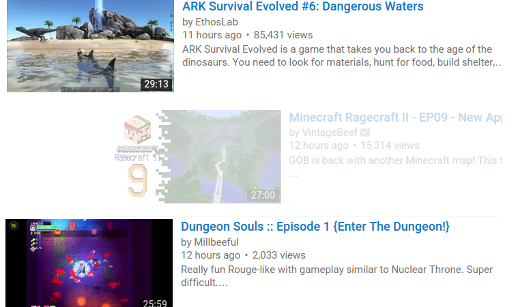 Youtube Videos Hider